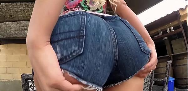  Blondie Fesser reaching the top on a big cock